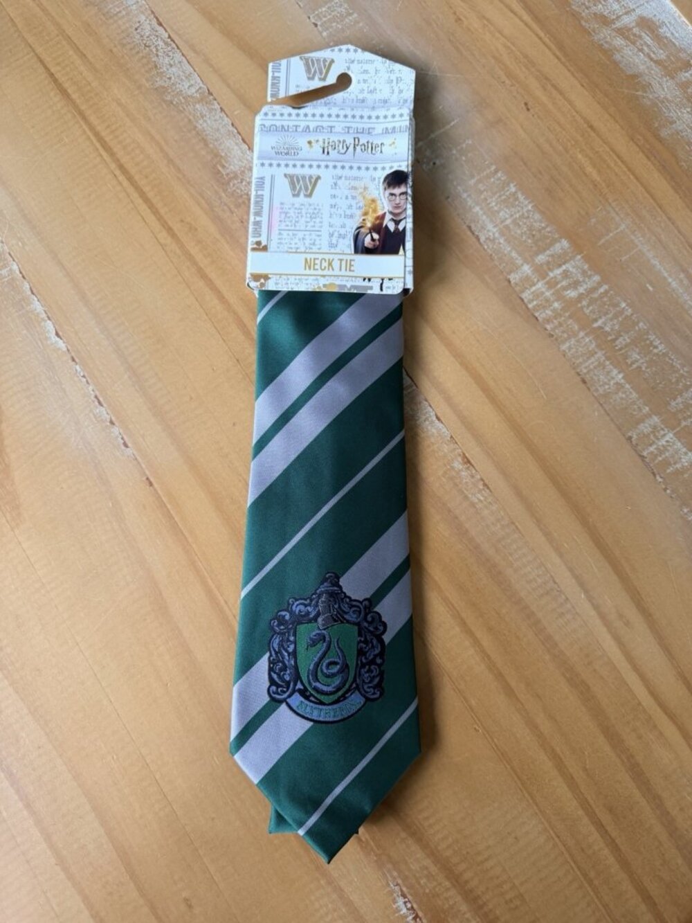 NWT Harry Potter Slytherin Halloween Costume Cosplay Necktie